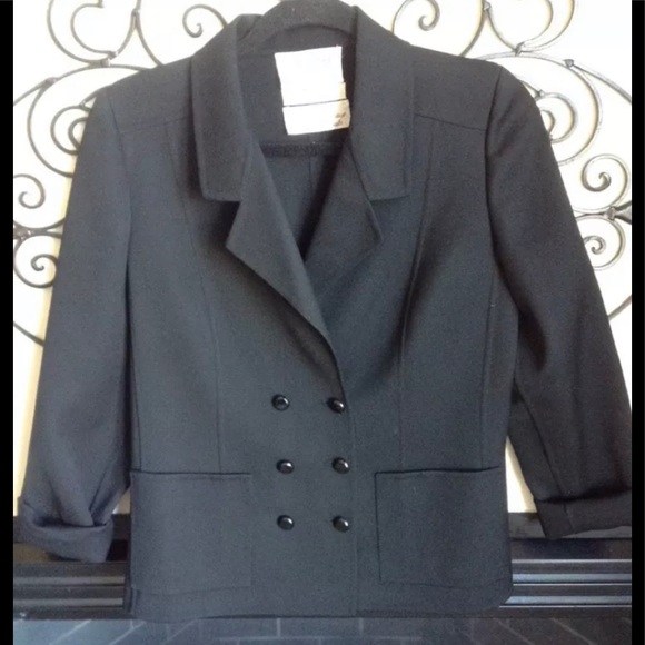 andre laug Jackets & Blazers - vintage andre laug italy 8 black saks blazer